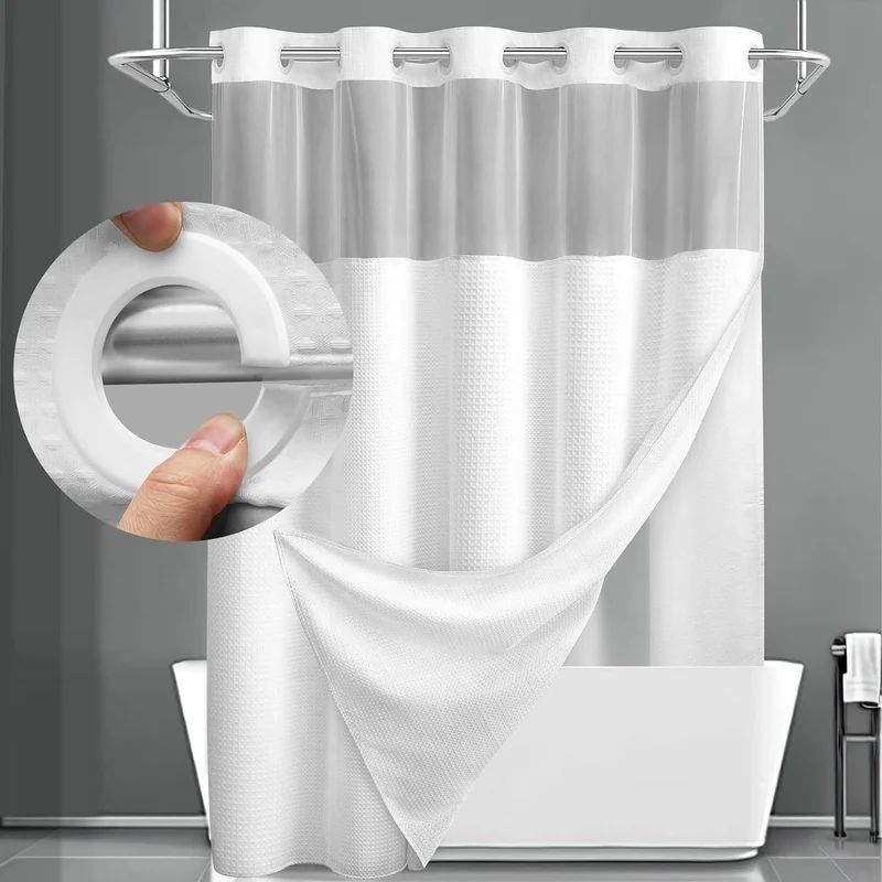 Duschvorhang mit strukturierter Webart Skanto