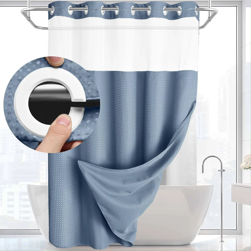 Duschvorhang mit strukturierter Webart Skanto