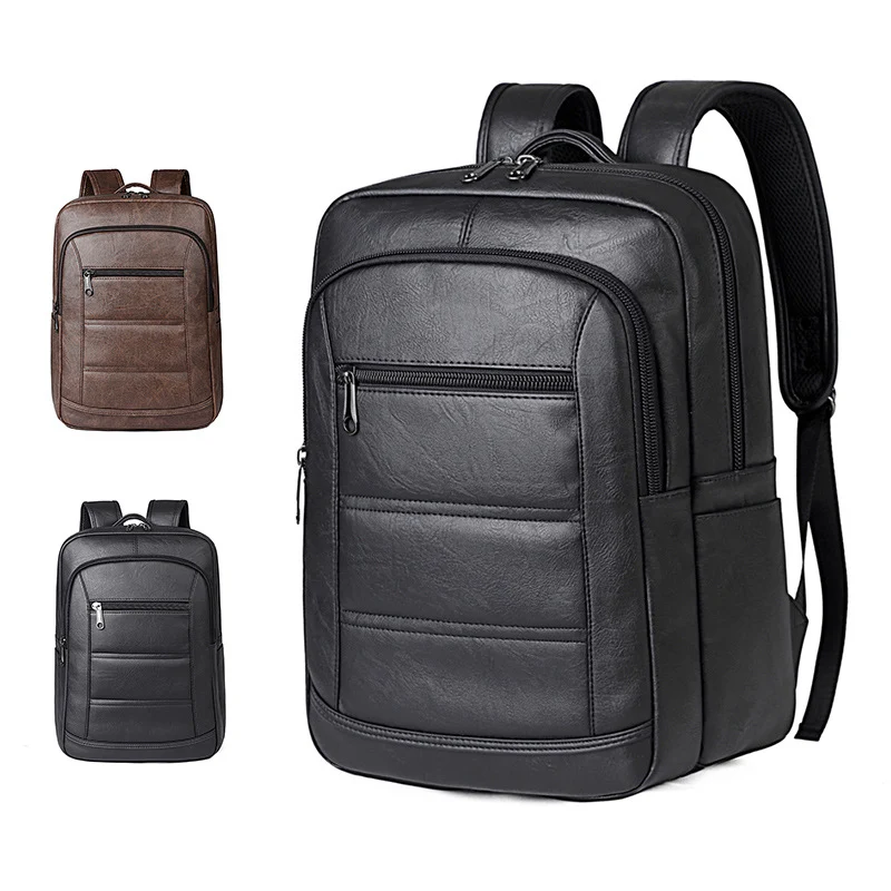 Eleganter Rucksack aus strapazierfähigem Kunstleder mit smartem Fächersystem Skanto