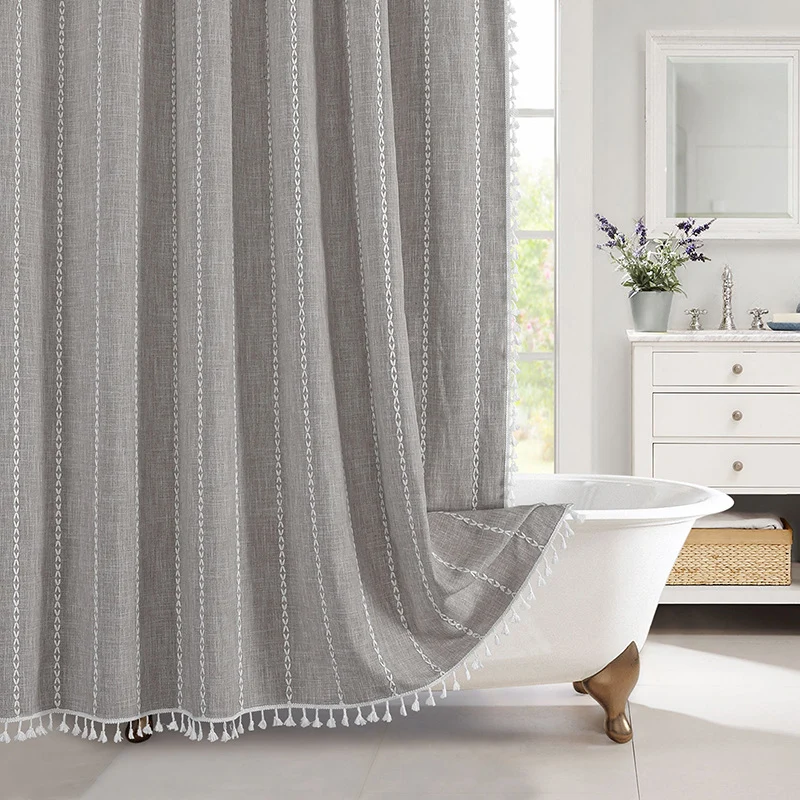 Fenstervorhang mit strukturiertem Gitterdesign Skanto