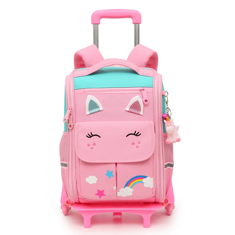 Rollende Schultasche mit niedlichem Tierdesign Skanto