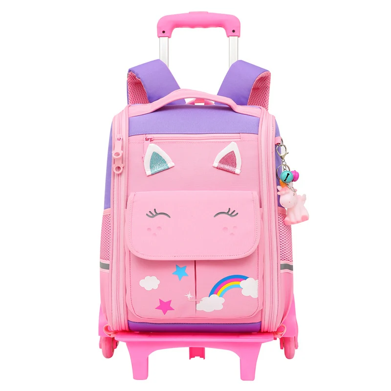 Rollende Schultasche mit niedlichem Tierdesign Skanto