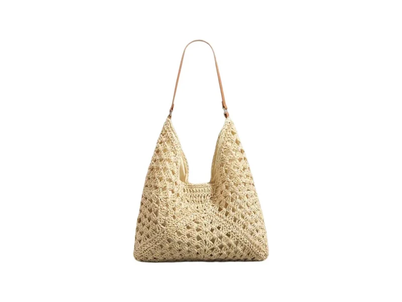 Handtasche mit künstlerischem Makramee-Design und flexiblem Tragekomfort Skanto