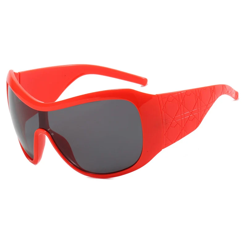 Damen Sport-Sonnenbrille mit breitem Schutzrahmen und polarisierten Gläsern Skanto