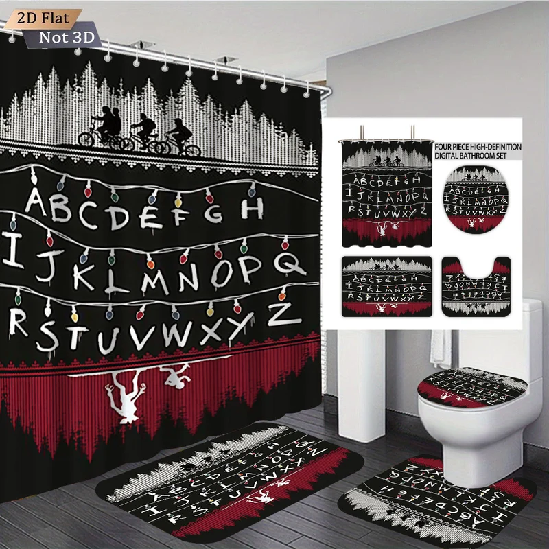 Digitales Badezimmer-Set Skanto mit Stranger Things Abenteuer-Thema