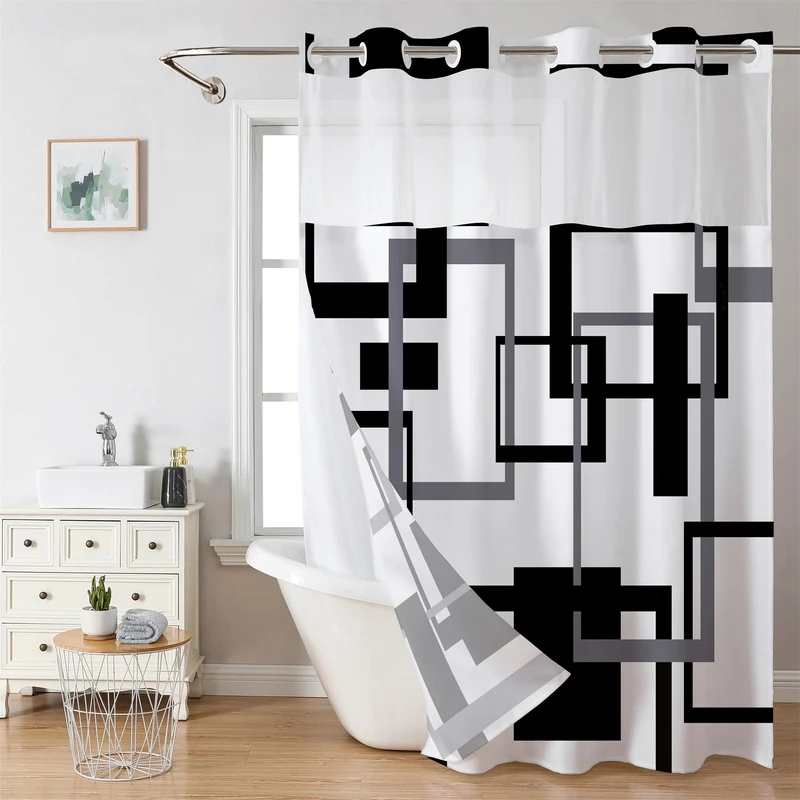 Luxuriöser Duschvorhang mit Marmordesign Skanto