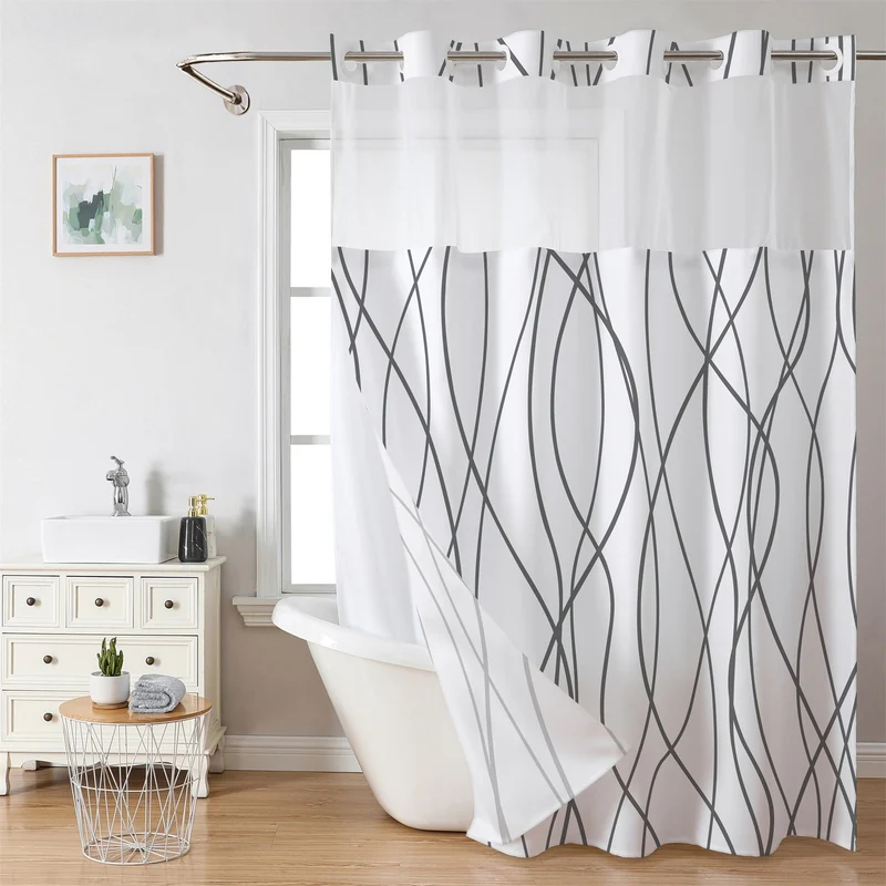 Luxuriöser Duschvorhang mit Marmordesign Skanto