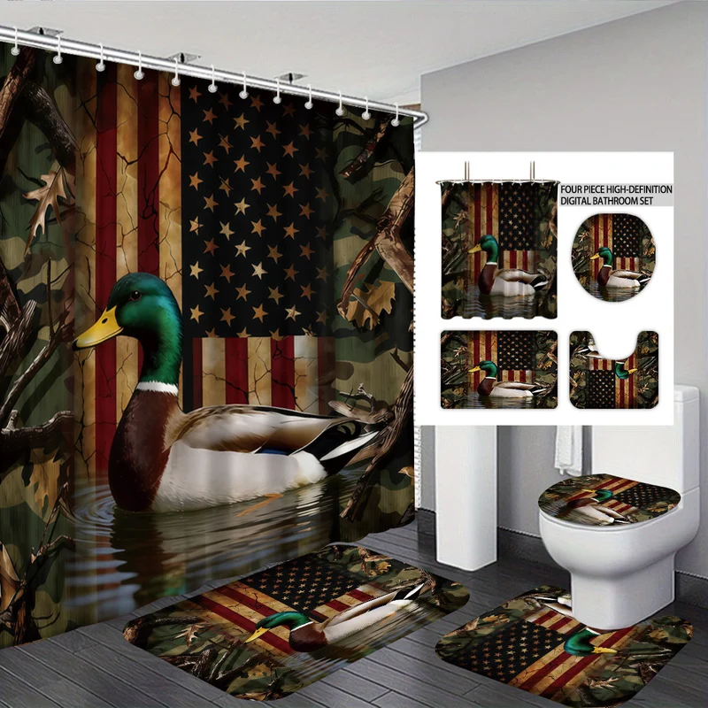 Digitales Badezimmer-Set Skanto mit Entenmotiv