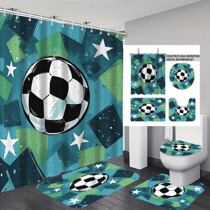 Badezimmer-Deko-Set Skanto mit Basketball-Thema