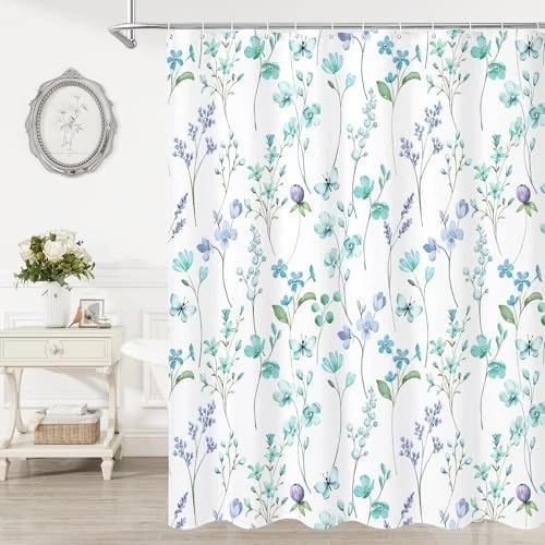 Duschvorhang Skanto mit Blumenmuster