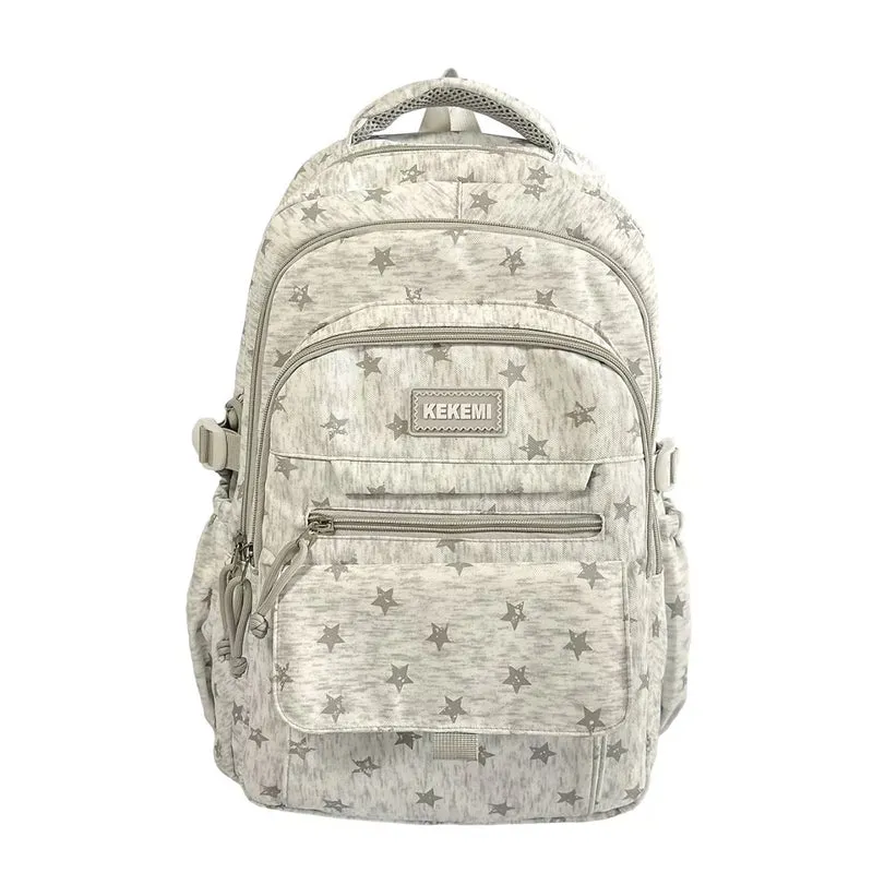 Rucksack mit Sternenmuster und vielen Fächern Skanto