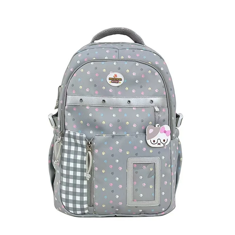 Gemusterter Rucksack mit vielen Fächern Skanto