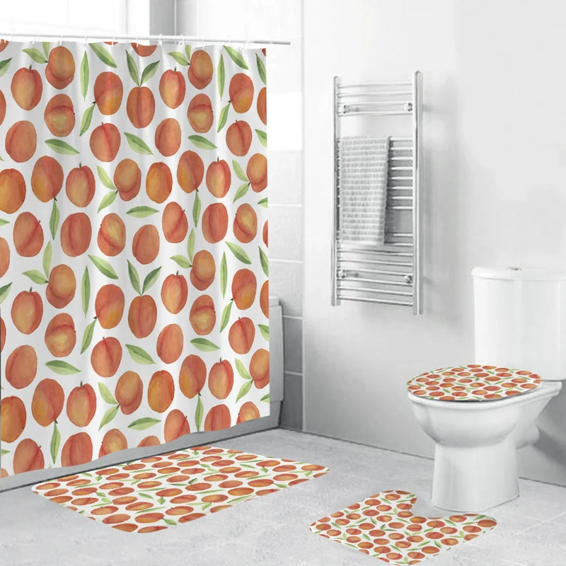Badezimmer-Accessoire-Set mit Blumenmuster Skanto