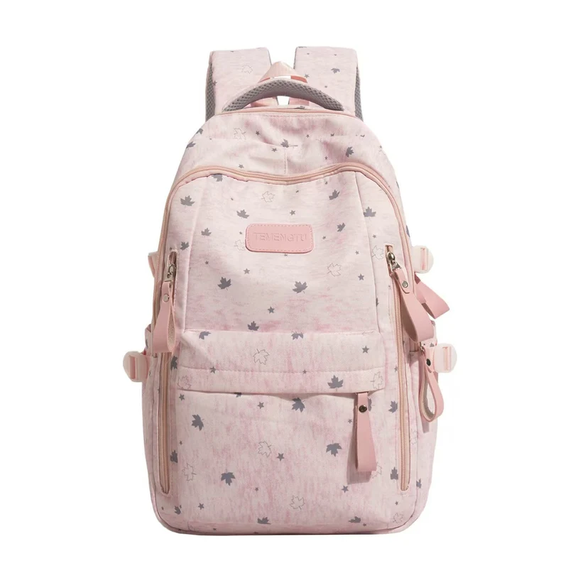 Rucksack Skanto mit Blumenprint und mehreren Fächern