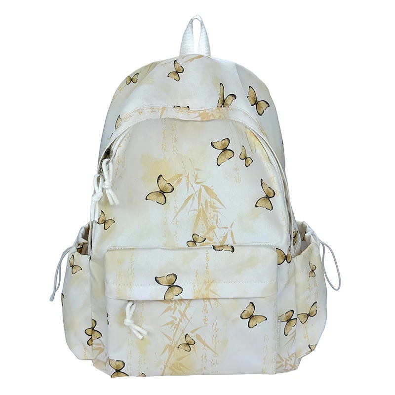 Künstlerischer Rucksack mit Schmetterlingsdruck Skanto