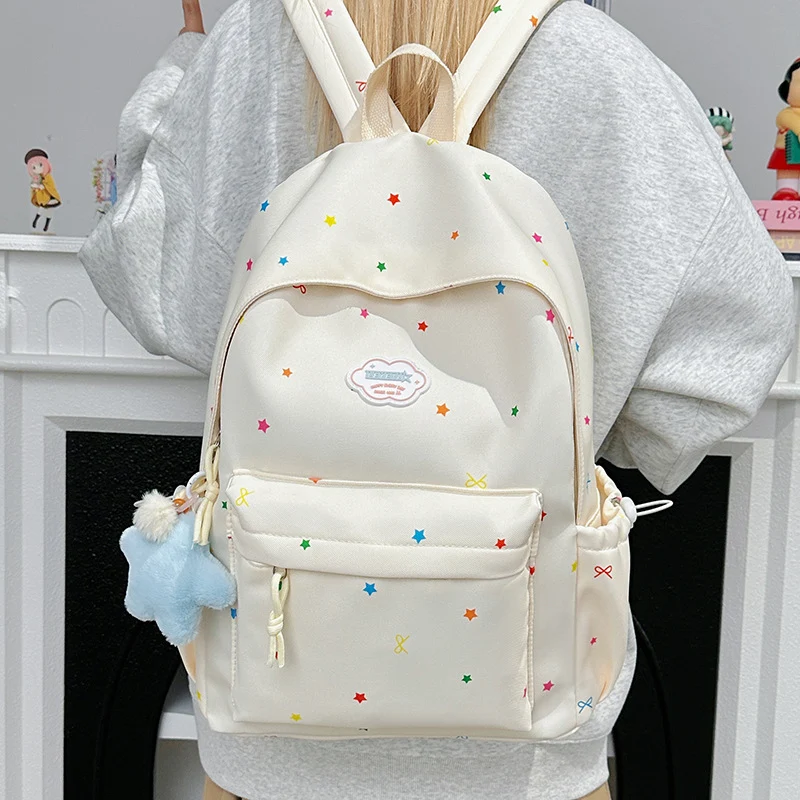 Lässiger Rucksack Skanto mit Sternmuster