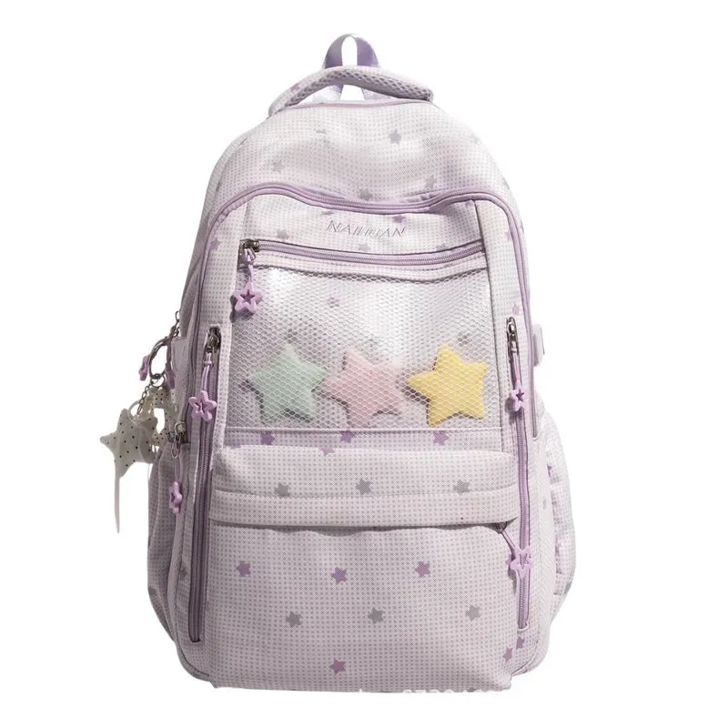 Multi-Pocket Rucksack Skanto mit Sternmotiv