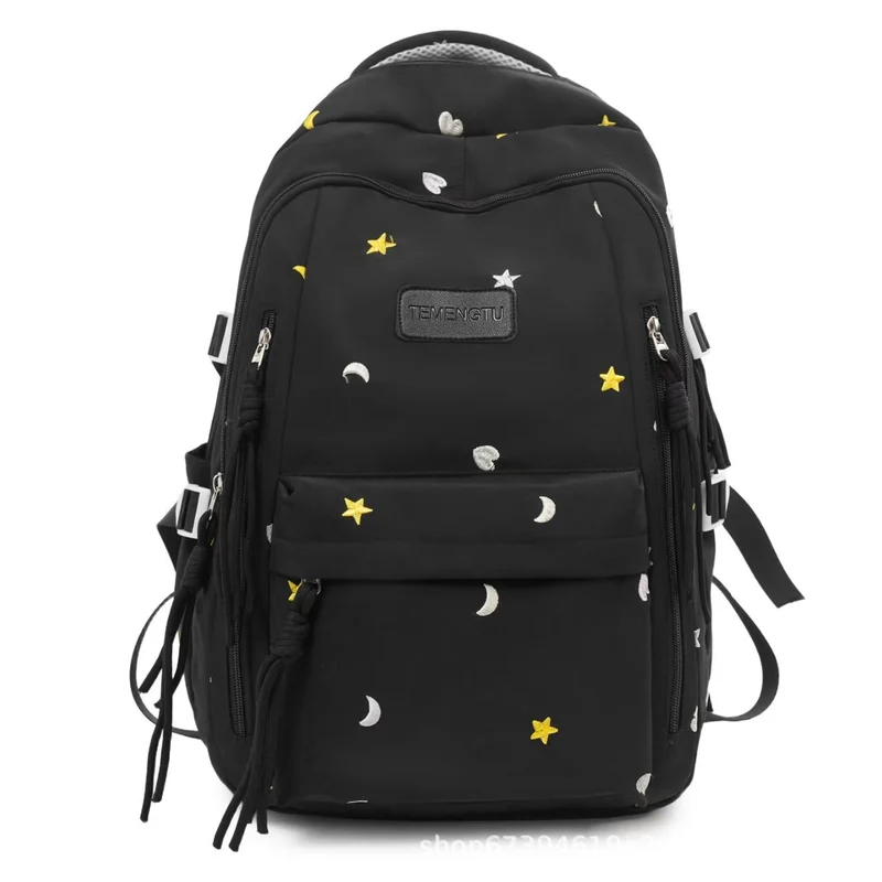 Bestickter Rucksack mit vielen Fächern Skanto