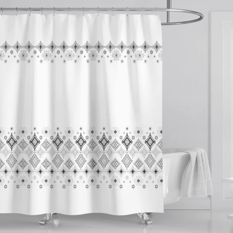 Badezimmer-Set mit Chevron-Muster Skanto
