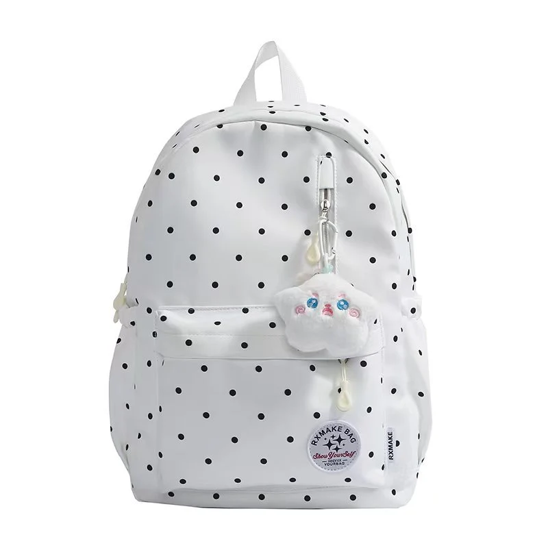 Verspielter Rucksack mit Tupfenmuster Skanto