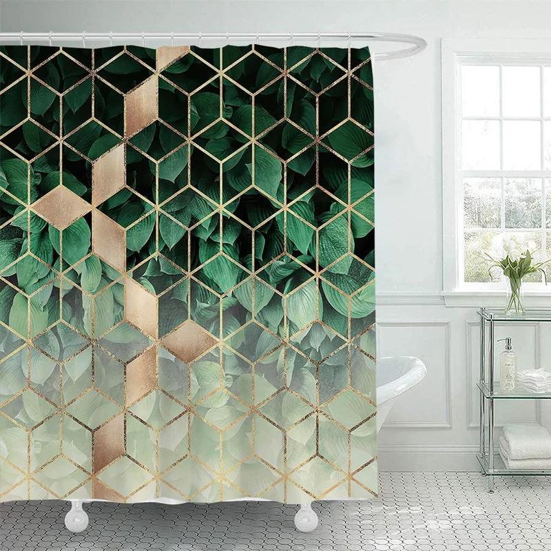 Strukturierter Mosaik-Duschvorhang Skanto
