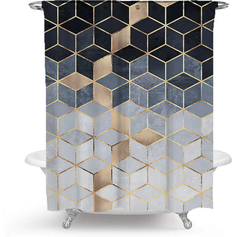 Strukturierter Mosaik-Duschvorhang Skanto