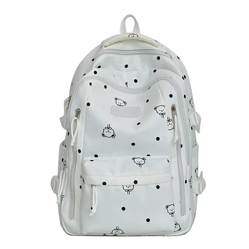 Niedlicher Polka-Dot-Rucksack Skanto