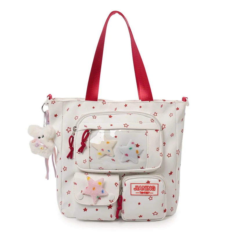 Rucksack Skanto mit Sternenbesatz und vielen Fächern