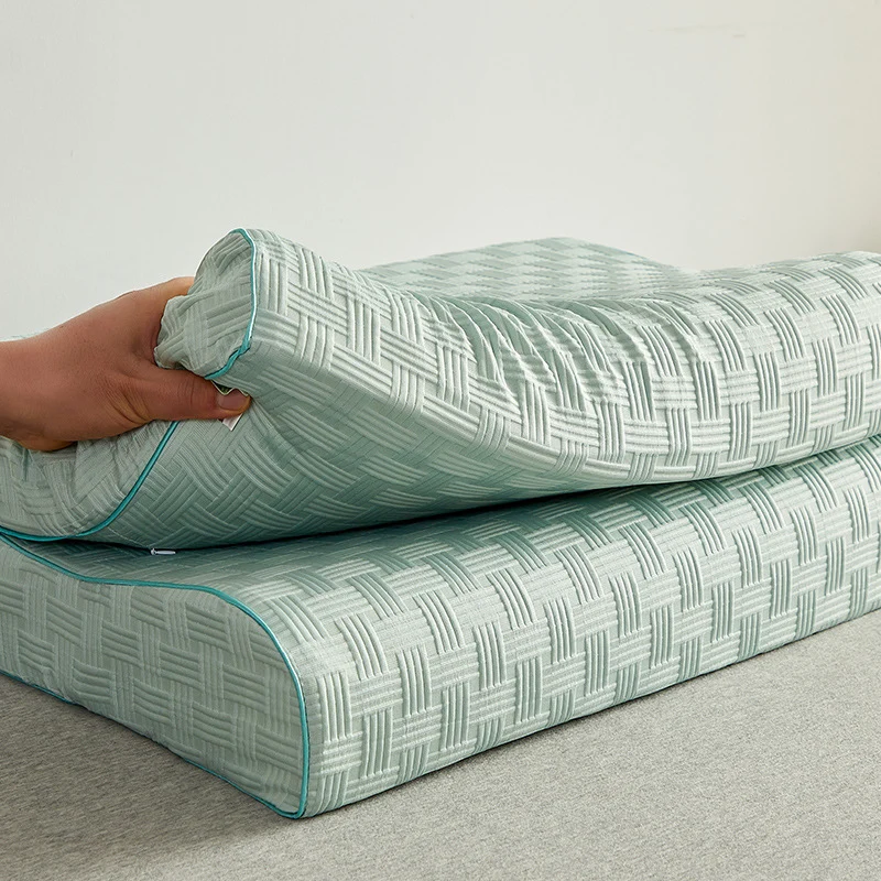 Orthopädisches Nackenstützkissen mit ergonomischer Form und belüftetem Bezug Skanto