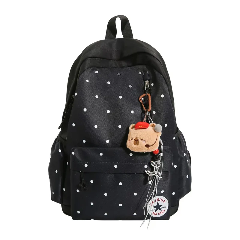 Rucksack mit Polka-Dot-Verzierung Skanto