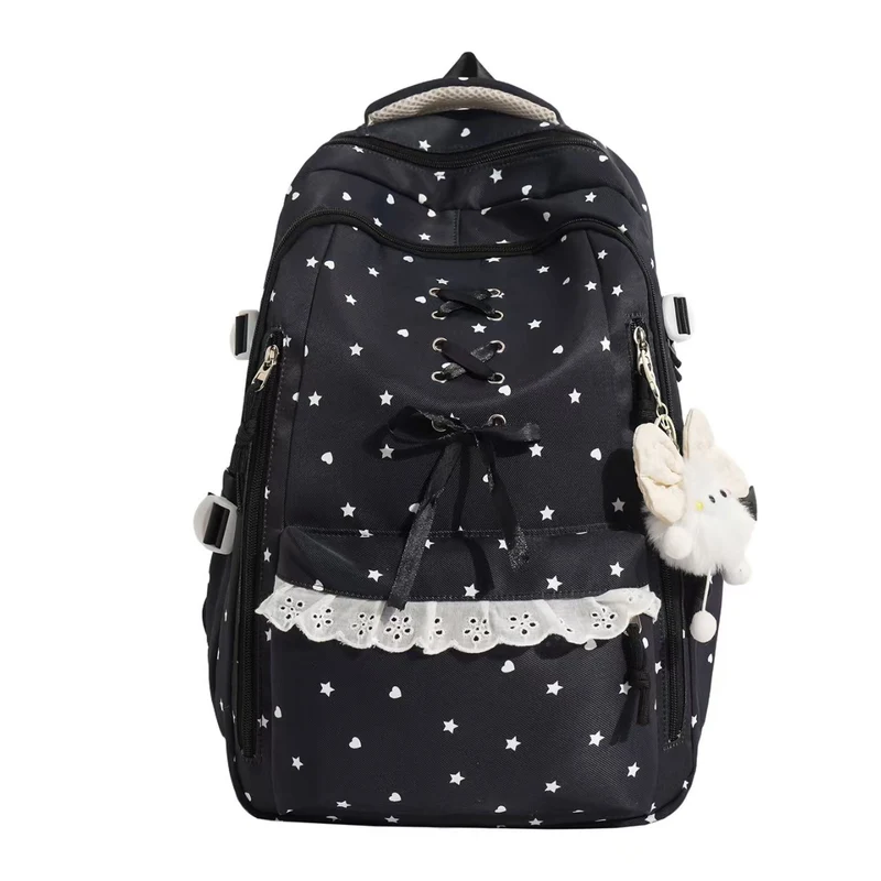 Schulrucksack Skanto mit Schnürdetails