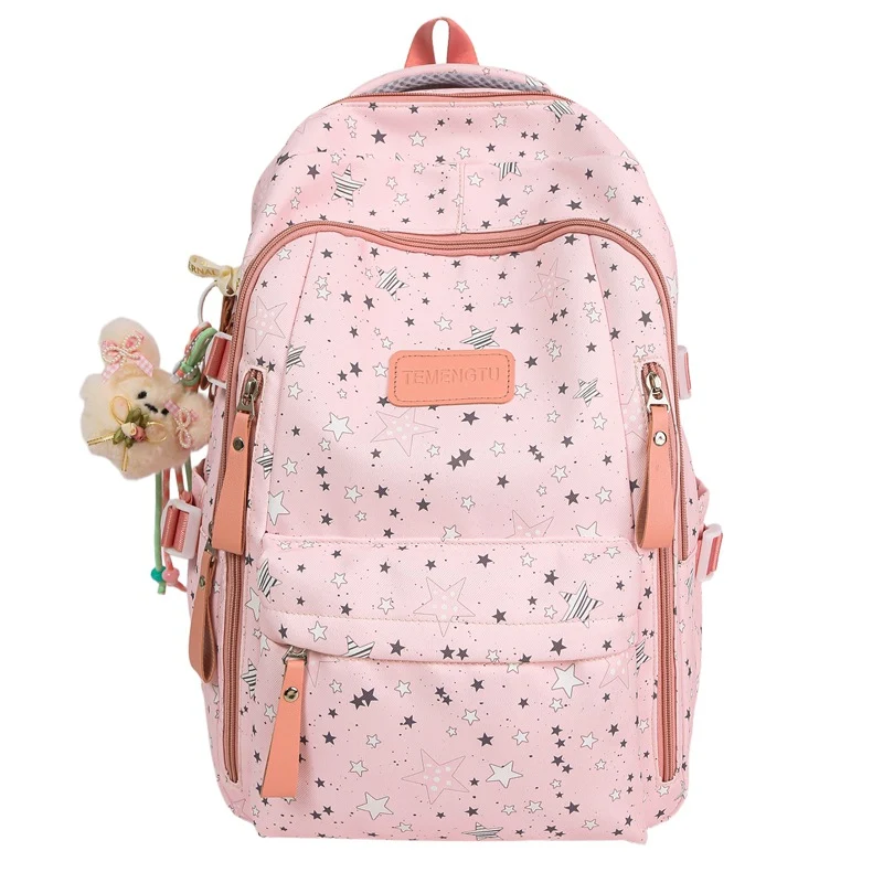 Rucksack mit Sterndruck und mehreren Fächern Skanto