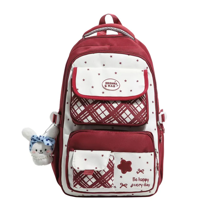 Plüsch-Charakter-Rucksack mit mehreren Fächern Skanto