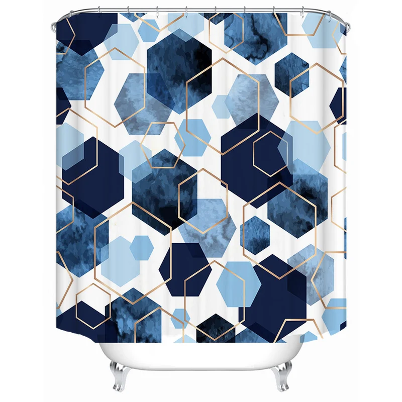 Duschvorhang mit geometrischem Muster Skanto