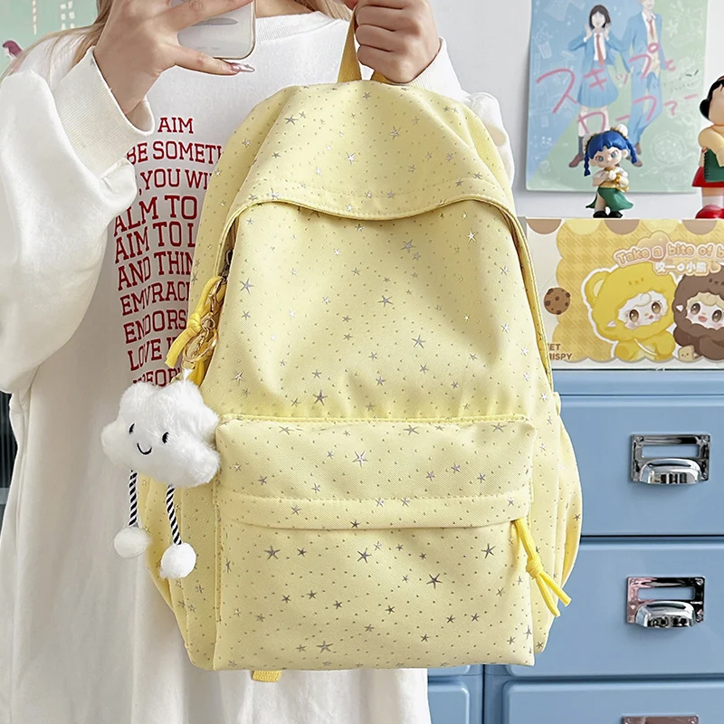 Moderner Rucksack mit glitzerndem Sternmotiv Skanto