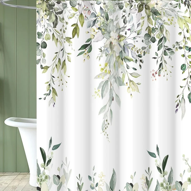 Duschvorhang Skanto mit Blumenmuster