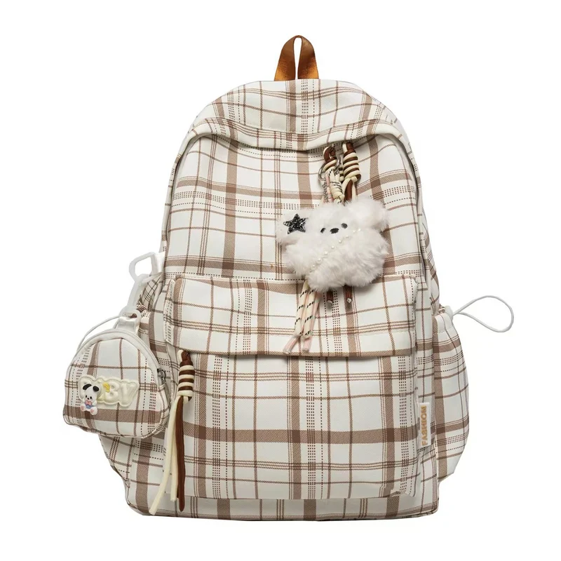 Verspielter Rucksack Skanto im Karodesign