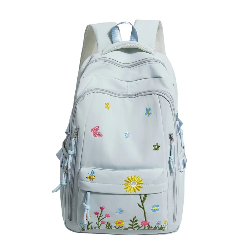 Bestickter Blumenrucksack Skanto