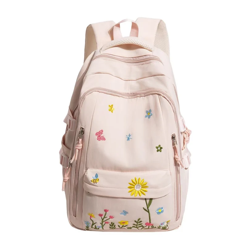 Bestickter Blumenrucksack Skanto