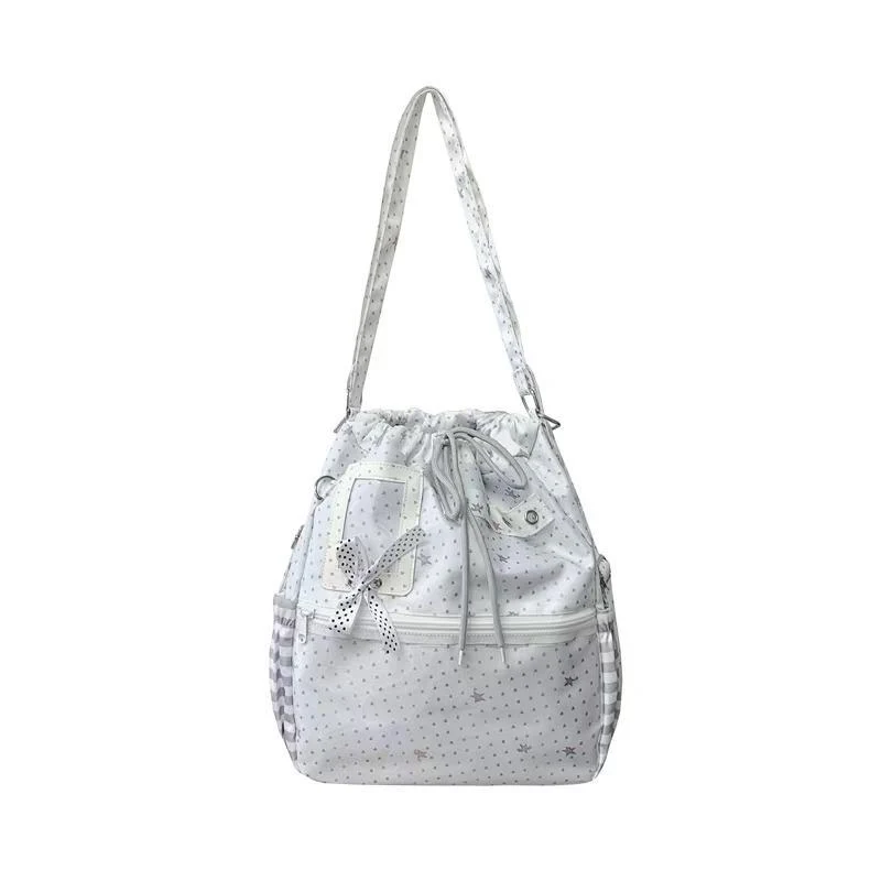 Elegante Schultertasche mit Kordelzug Skanto