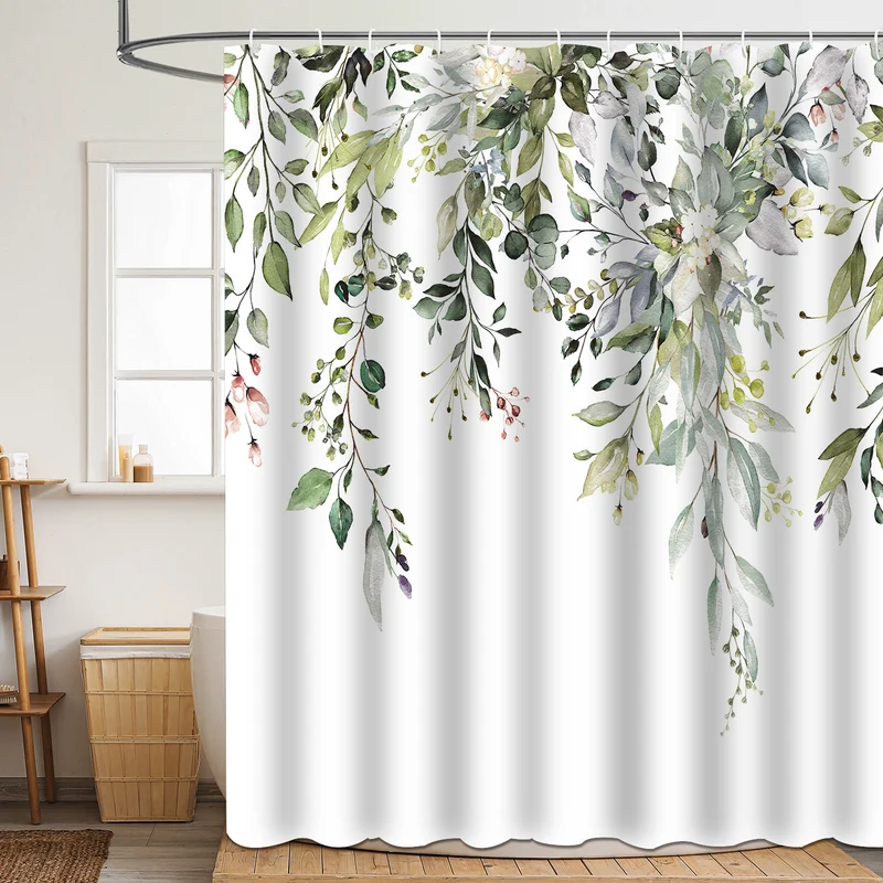 Duschvorhang Skanto mit Blumenmuster