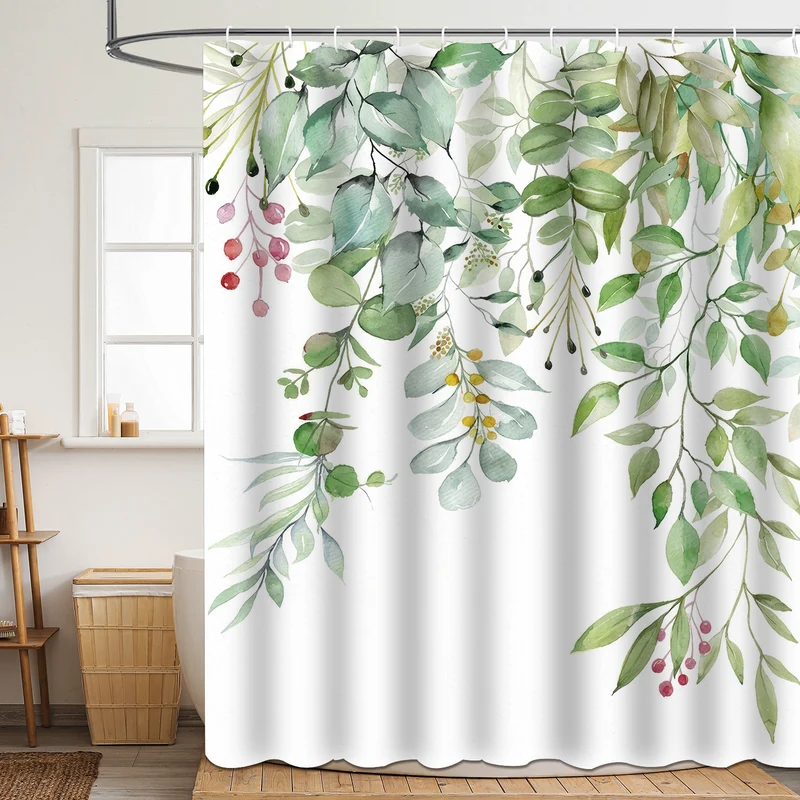 Duschvorhang Skanto mit Blumenmuster