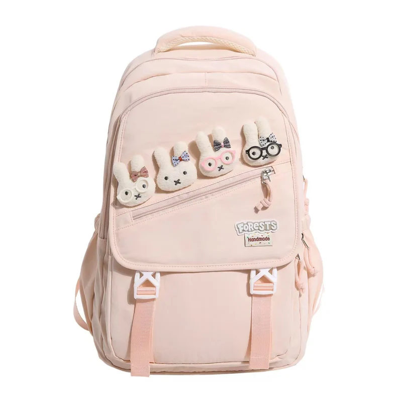 Niedlicher Rucksack mit Hasenstickerei Skanto