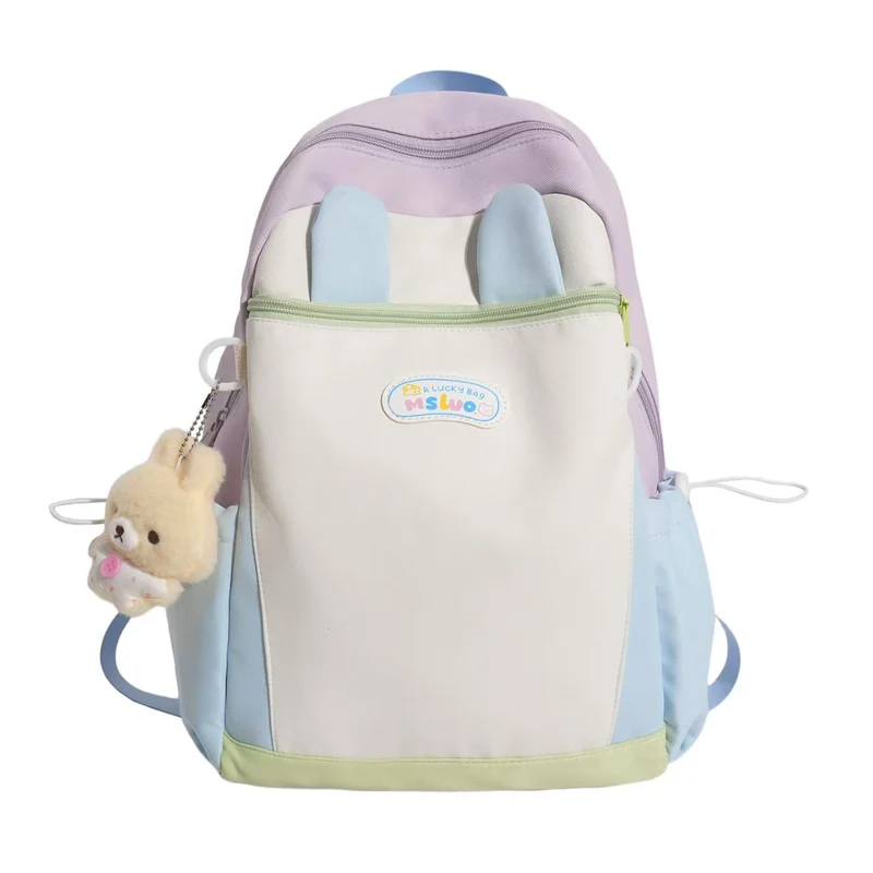 Niedlicher Schulrucksack mit Hasenohren Skanto