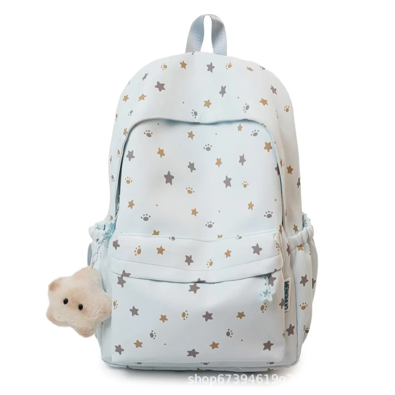 Rucksack Skanto aus weichem Stoff mit Sternenmuster