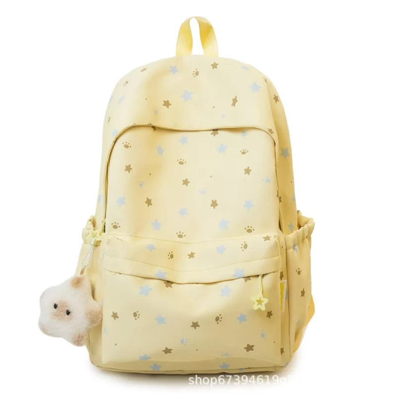 Rucksack Skanto aus weichem Stoff mit Sternenmuster