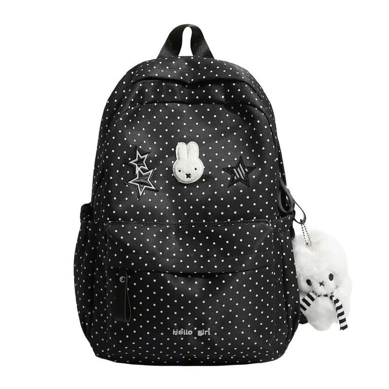 Trendiger Canvas-Rucksack Skanto mit Polka Dots