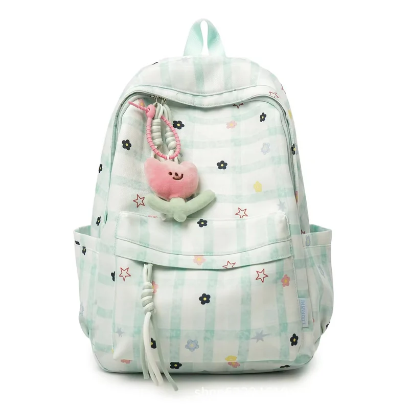 Verspielter Karo-Rucksack Skanto