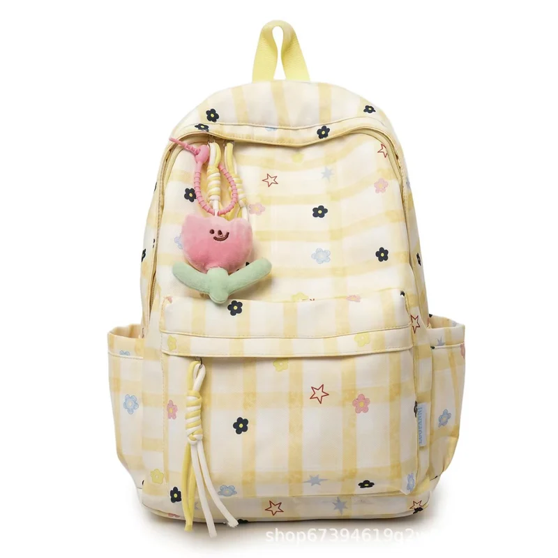 Verspielter Karo-Rucksack Skanto