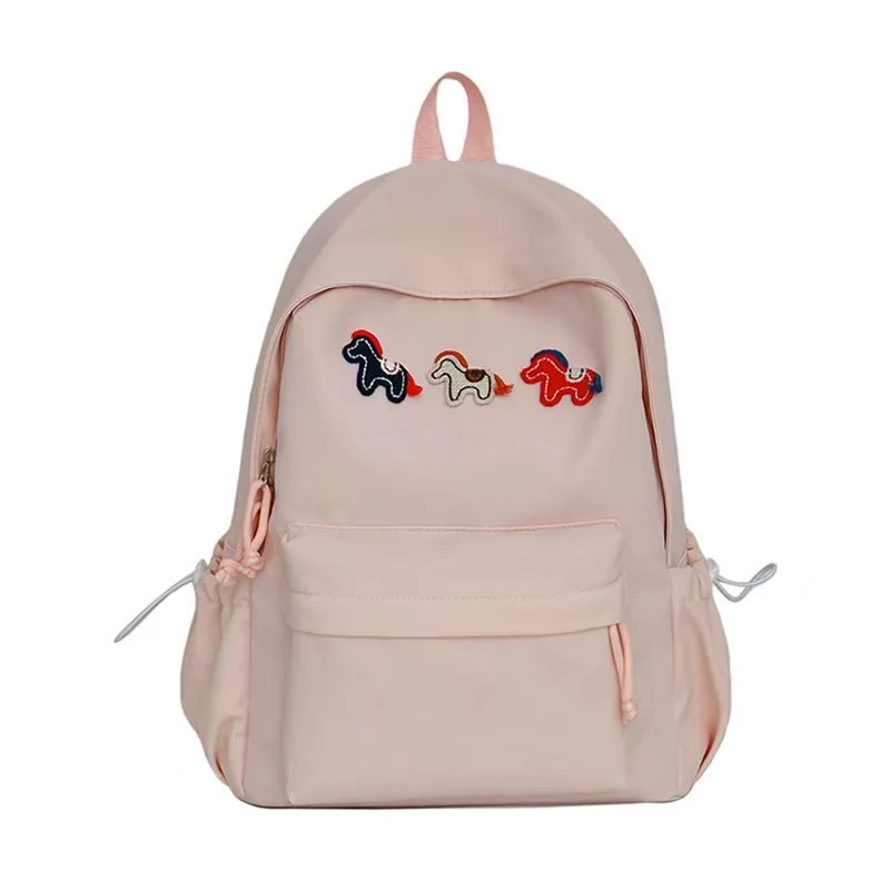 Verspielter Rucksack mit Tierstickerei Skanto